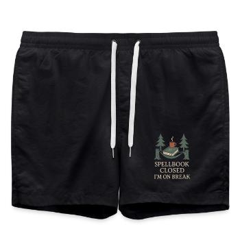 Booktok Fantasy Bookish Humor Geschenk Für - Badeshorts - Schwarz - Vorne - AI Model Male 185 light (185cm)