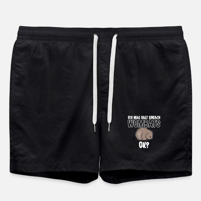 Wombat - Swim Trunks - black