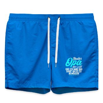 Meilleur grand-père du monde Grands-parents Papi - Short de bain - cobalt blue - Devant