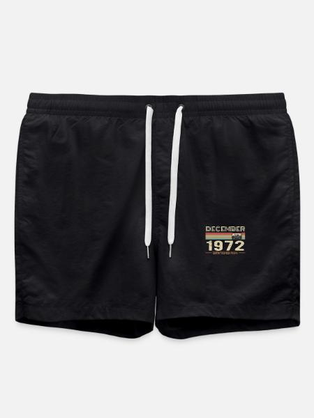 Décembre 1972 anniversaire Décembre 1972 Décembre - Short de bain - noir