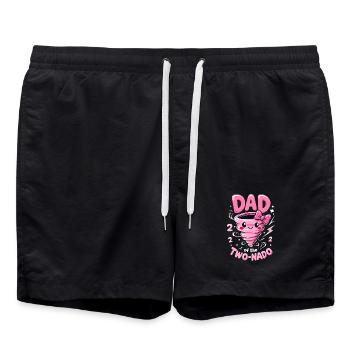Papa ZweiNado - Badeshorts - Schwarz - Vorne - AI Model Male 185 light (185cm)