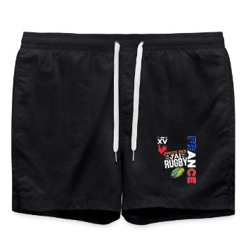 I Can't I Have Rugby Passion Rugby Player - Swim Trunks - black - Front - AI Model Male 185 light (185cm)