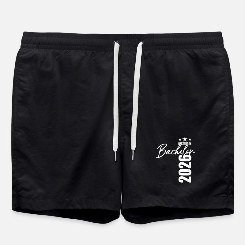 Bachelor passed 2026 - Exam - Success - Swim Trunks - black