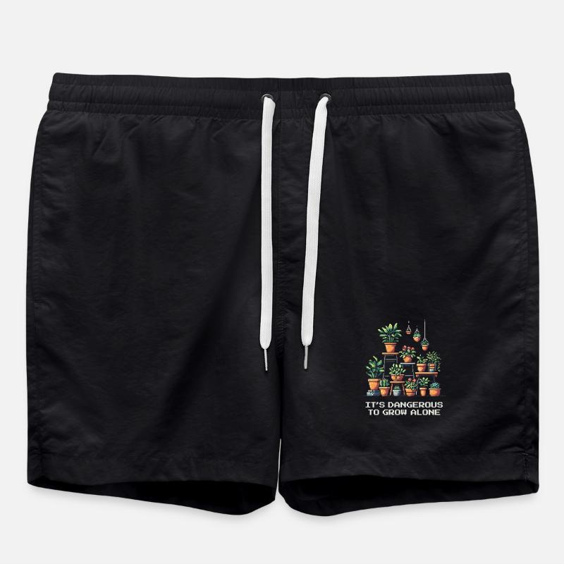Jeu de mots Plant Gaming - Short de bain - noir