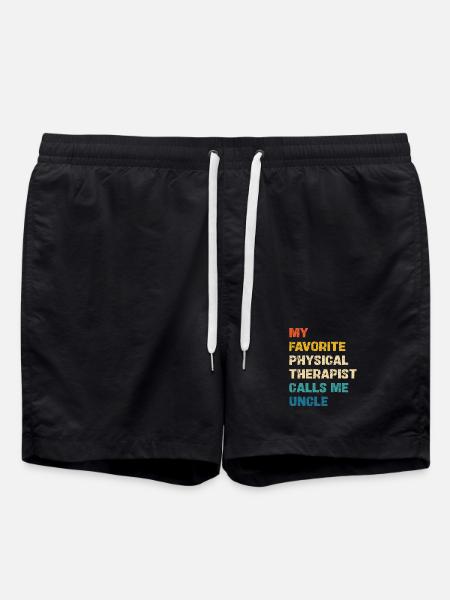 Mon physiothérapeute préféré m’appelle mon oncle - Short de bain - noir