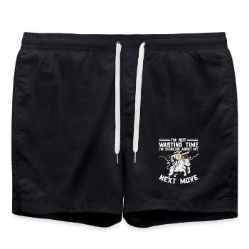 Aktien Börse Handeln Crypto Aktienmarkt Trader - Badeshorts - Schwarz - Vorne - AI Model Male 185 light (185cm)