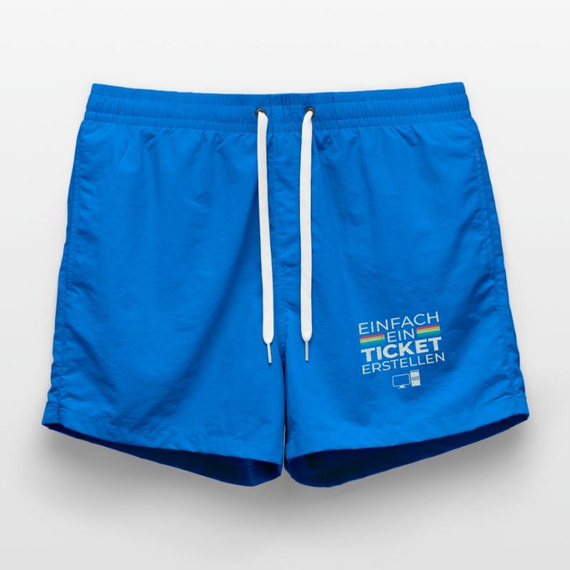 Science Coder EINFACH EIN TICKET ERSTELLEN LUSTIG Badeshorts