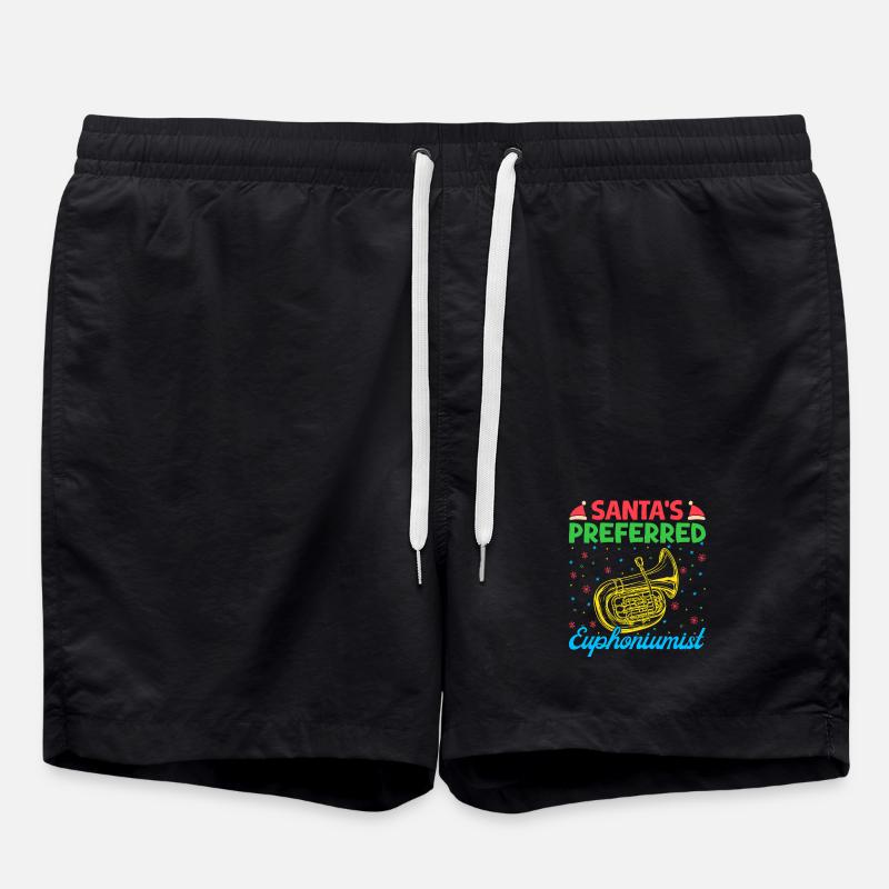 Euphonium Santa´s Preferred Baritone Marching Band - Badeshorts - Schwarz