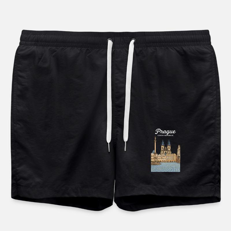 Prag - Badeshorts - Schwarz