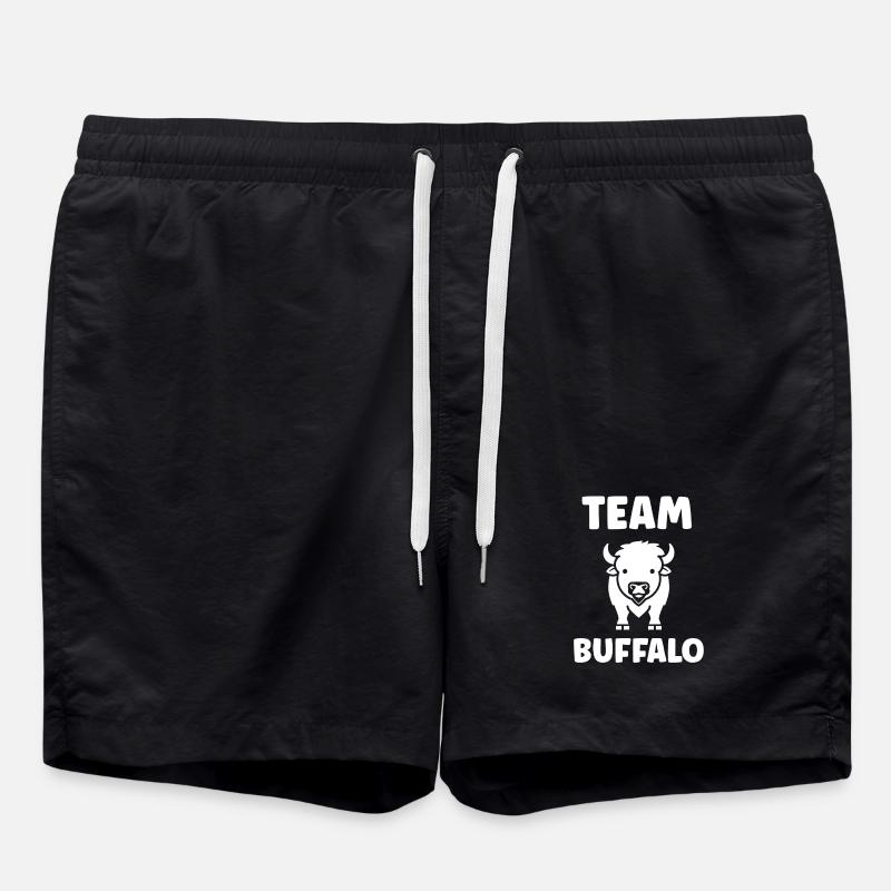 bison - Swim Trunks - black