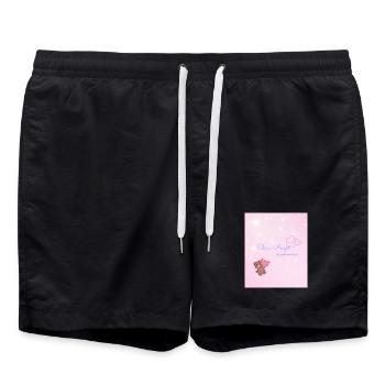 Shine Bright – Be Your Own Light - Badeshorts - Schwarz - Vorne - AI Model Male 185 light (185cm)