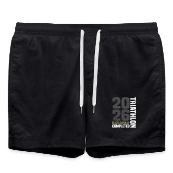 Triathlon 2026 - Badeshorts - Schwarz - Vorne - AI Model Male 185 light (185cm)