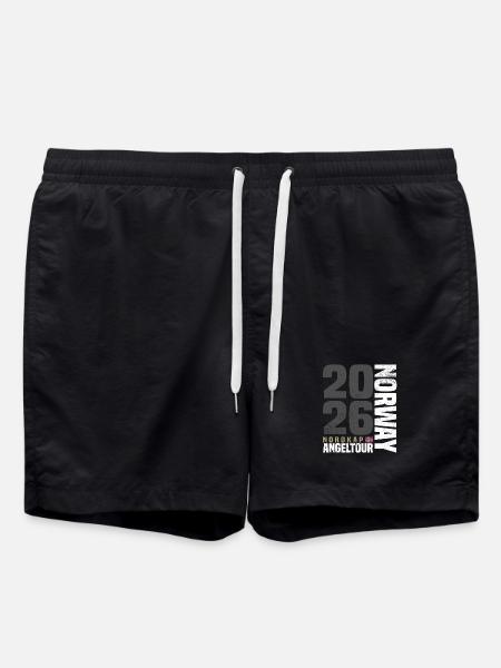 Nordkap Norwegen Angeltour 2026 - Badeshorts - Schwarz