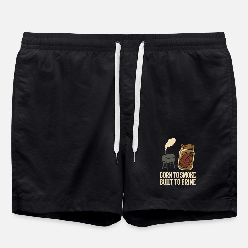 Meat Smoker Jerky Maker Bbq - Swim Trunks - black