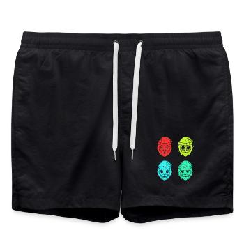 Père Noël Noël - Short de bain - noir - Devant - AI Model Male 185 light (185cm)