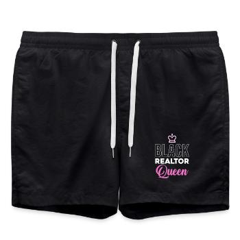 Black Property Queen - Swim Trunks - black - Front - AI Model Male 185 light (185cm)
