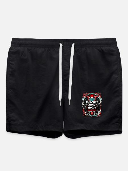 FEAR NOT Japan Cherry Blossoms Fuji - Swim Trunks - black