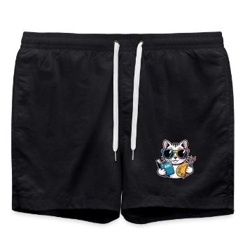 Palette colorée Cat Artist ABC - Short de bain - noir - Devant - AI Model Male 185 light (185cm)