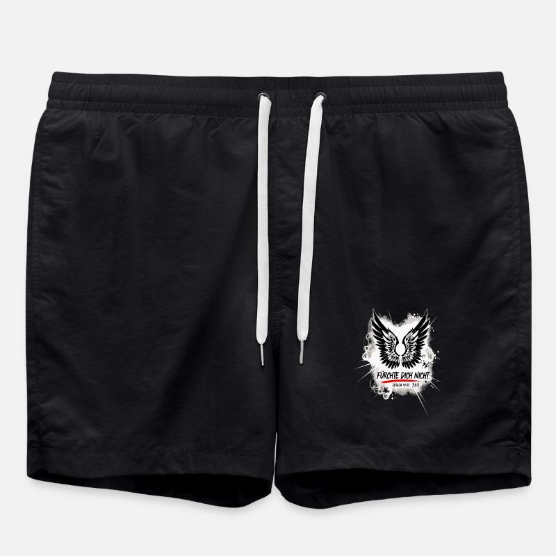 PAS PEUR Verset biblique Art japonais - Short de bain - noir