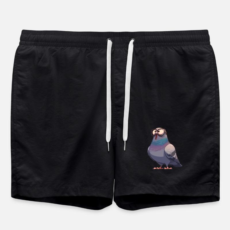 Tauben Taube - Badeshorts - Schwarz