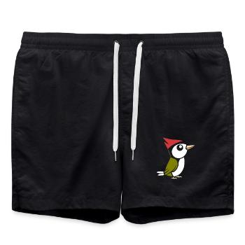 Specht - Badeshorts - Schwarz - Vorne - AI Model Male 185 light (185cm)