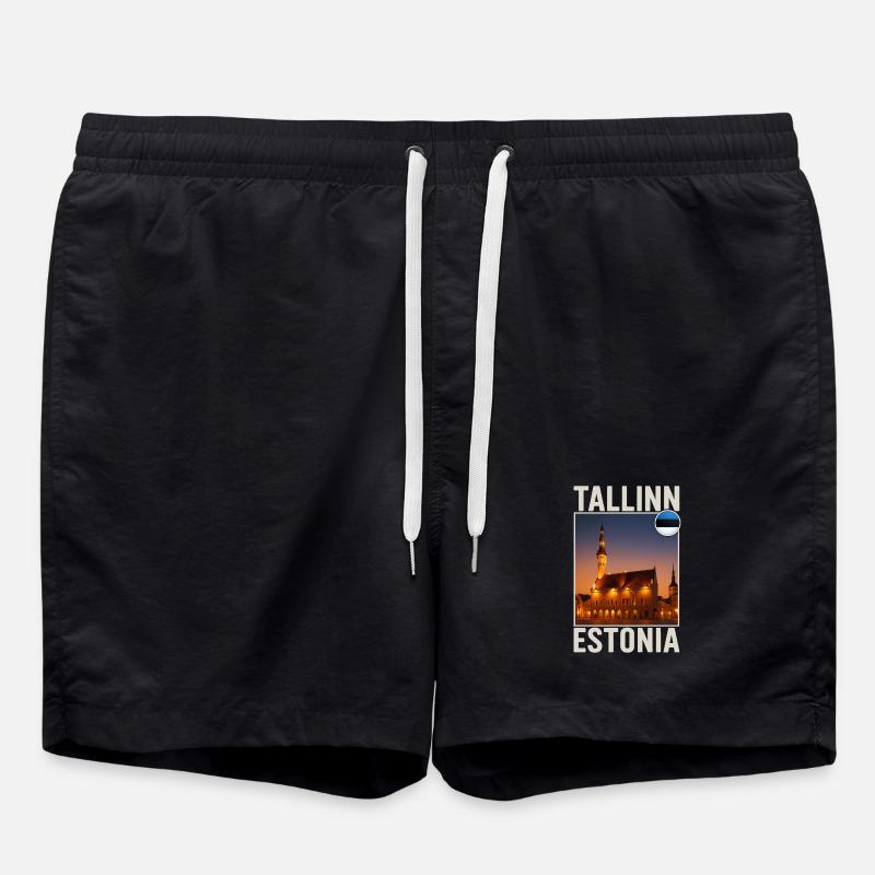 Tallinn, Estonie - Short de bain - noir