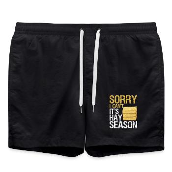 sorry I can't it's hay season - Badeshorts - Schwarz - Vorne - AI Model Male 185 light (185cm)