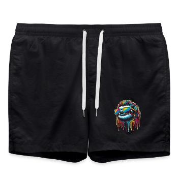 Paresseux Paresseux Art Paresseux Fan Paresseux - Short de bain - noir - Devant - AI Model Male 185 light (185cm)