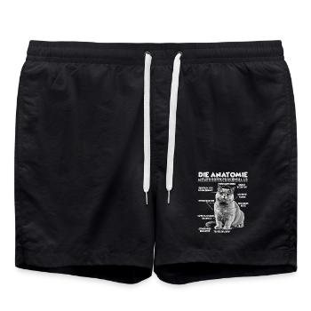 British Shorthair T | British Shorthair Cats - Swim Trunks - black - Front - AI Model Male 185 light (185cm)