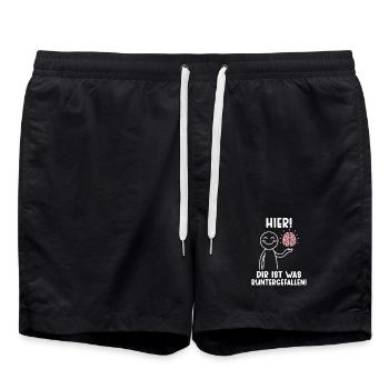 Ici, tu es tombé avec un ton sarcastique - Short de bain - noir - Devant - AI Model Male 185 light (185cm)