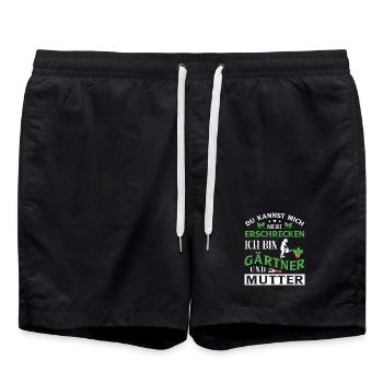 Garden Gardening Hobby Gardener Mom Mom Mom - Swim Trunks - black - Front - AI Model Male 185 light (185cm)
