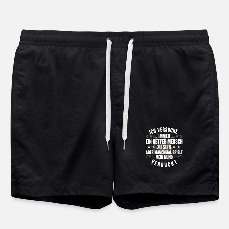 Big flap - Swim Trunks - black