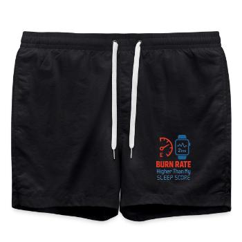 Startup-gründer Survivor Burnout Recover - Badeshorts - Schwarz - Vorne - AI Model Male 185 light (185cm)