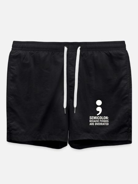 Grammar Oxford Comma Language Rules - Swim Trunks - black