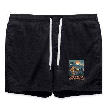 Digitale - Badeshorts - Schwarz - Vorne - AI Model Male 185 light (185cm)