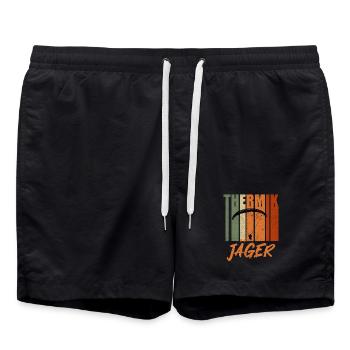 Paragliding THERIK JÄGER Lustiges - Badeshorts - Schwarz - Vorne - AI Model Male 185 light (185cm)
