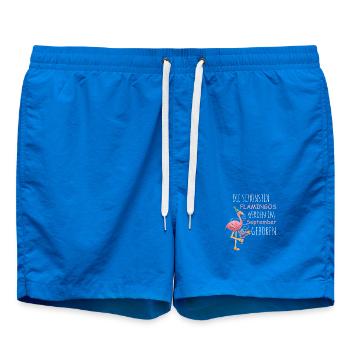 Anniversaire de septembre : Flamant rose disant drôle - Short de bain - cobalt blue - Devant