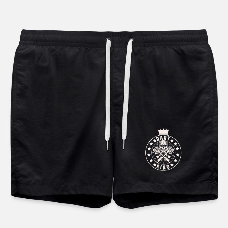 darts - Swim Trunks - black