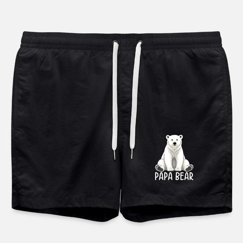 Papa Bear - Swim Trunks - black