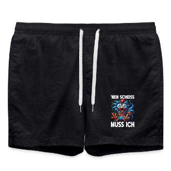 I have to fuck funny chicken sarcasm humor - Swim Trunks - black - Front - AI Model Male 185 light (185cm)