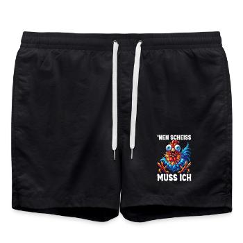 I have to fuck funny chicken sarcasm humor - Swim Trunks - black - Front - AI Model Male 185 light (185cm)