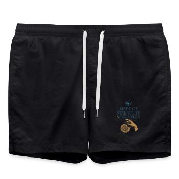 Charles Darwin Don Natural - Short de bain - noir - Devant - AI Model Male 185 light (185cm)
