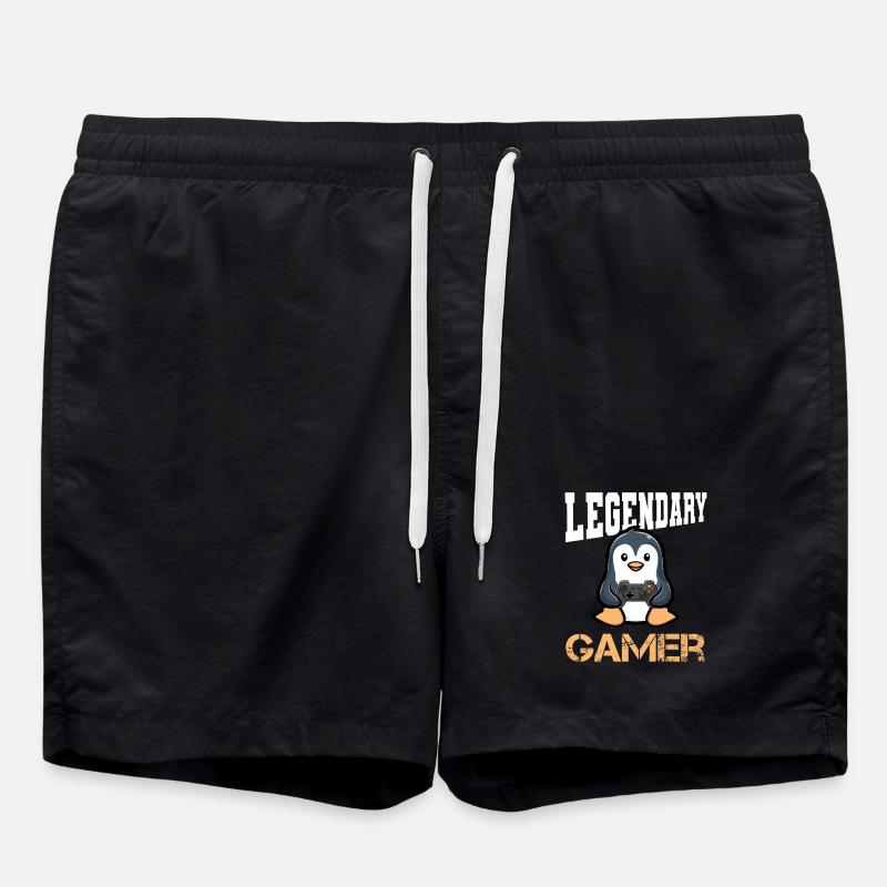 gaming controllers - Swim Trunks - black