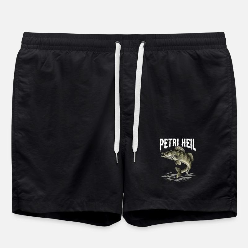 Petri Heil – Zanderjäger - Swim Trunks - black