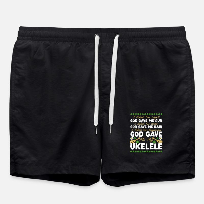Ukulélé hawaïen que j’ai demandé - Short de bain - noir