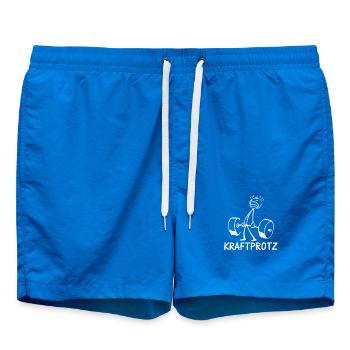 Strichmännchen KRAFTPROTZ Lustiges - Badeshorts - Cobalt blue - Vorne