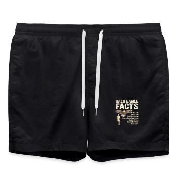 Faits sur les pygargues à tête blanche Infos sur les pygargues à tête blanche - Short de bain - noir - Devant - AI Model Male 185 light (185cm)