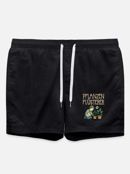 Pflanzenflüsterer Gärtner - Badeshorts - Schwarz