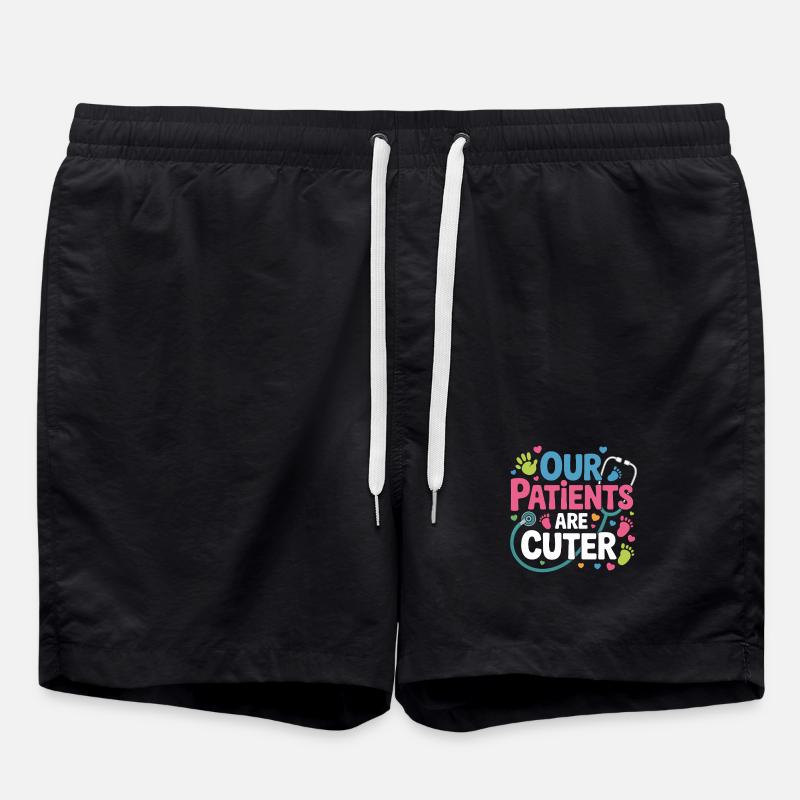 Nos patients sont plus doux - Short de bain - noir