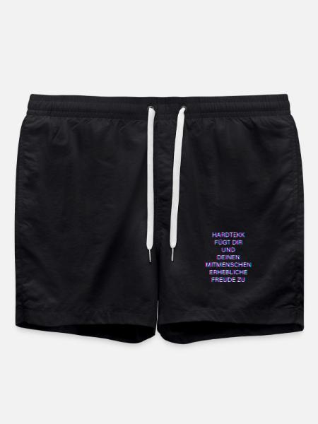 Hardtekk Tekk - Swim Trunks - black